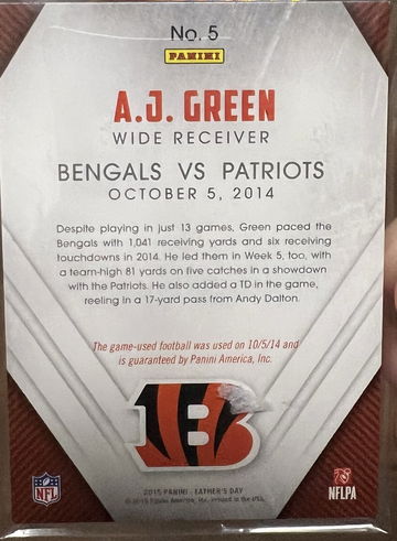 AJ Green game-dated  image 2