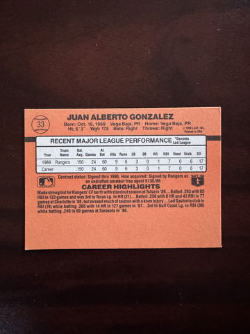 Juan Gone Donruss 19 image 2