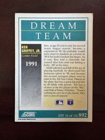 Ken Griffey JR 1991 image 2