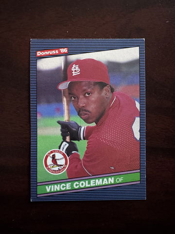 Vince Coleman 1986 D image 1