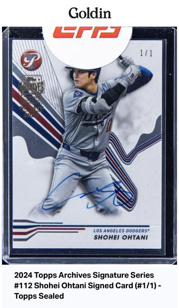 Ohtani 1/1 Available image 1