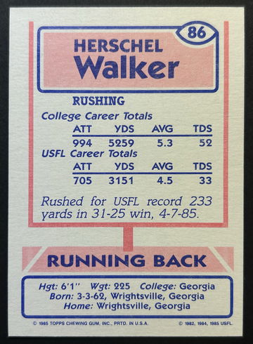 1985 Topps USFL Comp image 8
