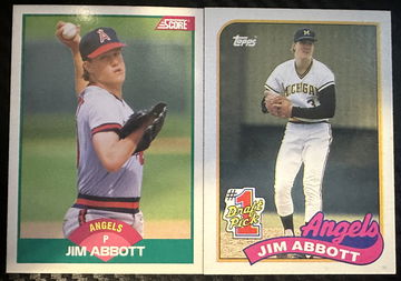 Jim Abbott Rookie Ca image 1